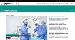 Desktop Screenshot of medicalphysicsweb.org